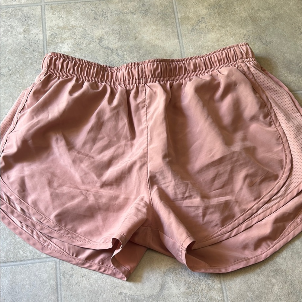 Nike Pink Athletic Shorts Lightweight Elastic Waist
